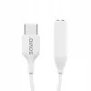 Adaptador de áudio USB Type 3.1 C (M) – Jack 3,5mm (F) branco SAVIO AK-52