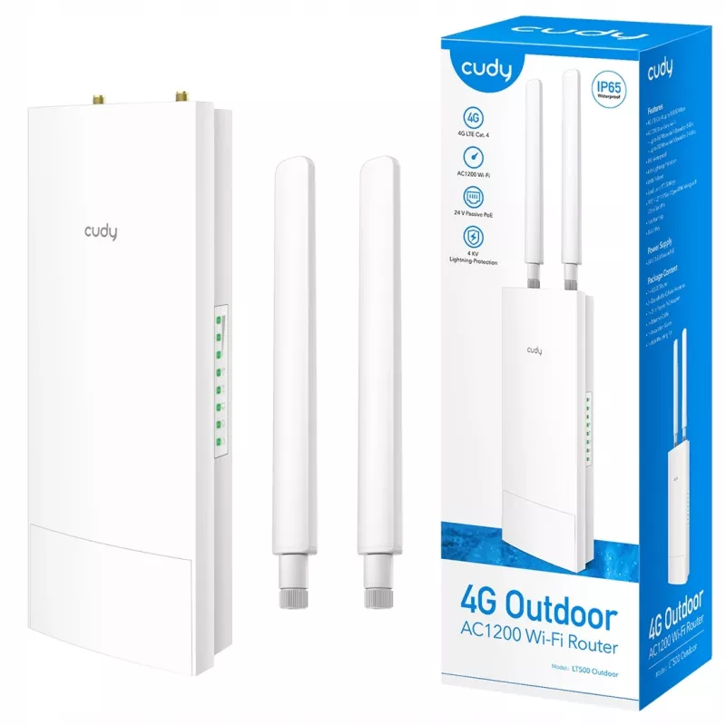 Router wireless Cudy LT500 Fast Ethernet Dual-Band (2,4 GHz / 5 GHz) 4G Branco