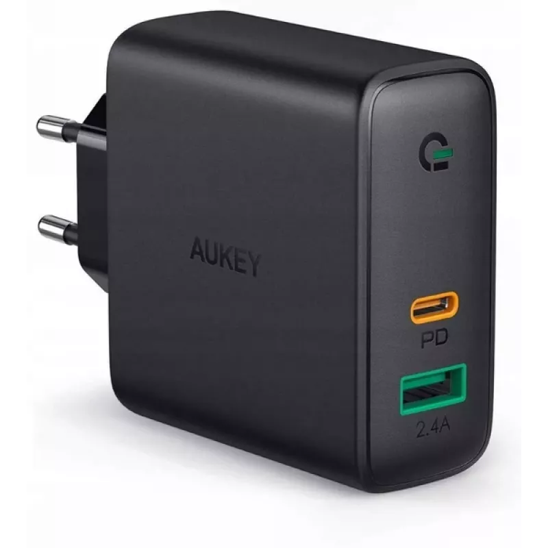 Carregador de parede PA-D3 2xUSB Power Delivery (1xUSB+1xUSB C) 5,4A 60W Dynamic Detect