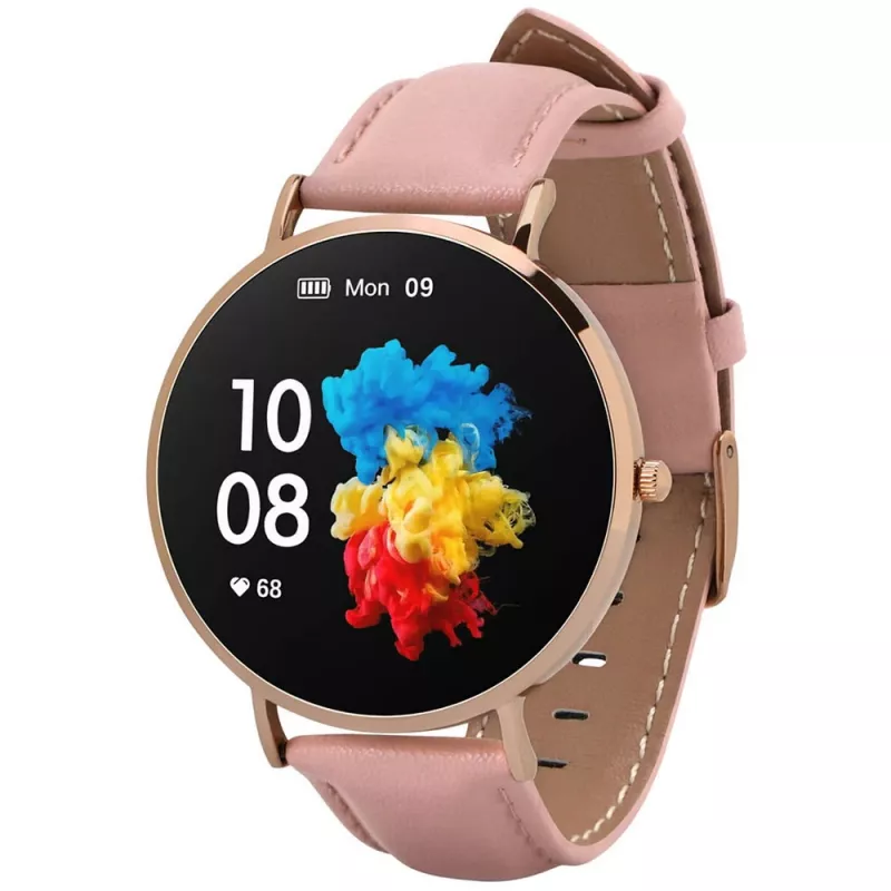 Smartwatch Garett Verona dourado-rosa VERONA_ZLOT_ROZO_SKOR Garett