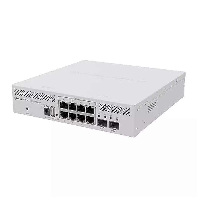Switch gerível MikroTik CRS310-8G+2S+IN, 8x 2,5G, 2x SFP+