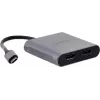 Adaptador UNITEK USB-C, 2x HDMI, 4K@60HZ, MST, V1404B (V1404B)