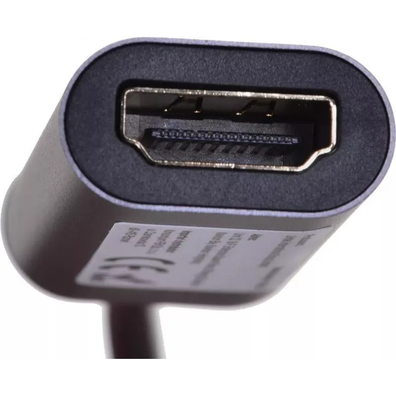 Adaptador de cabo de vídeo UNITEK V1420A 0,15 m USB Type-C HDMI cinzento