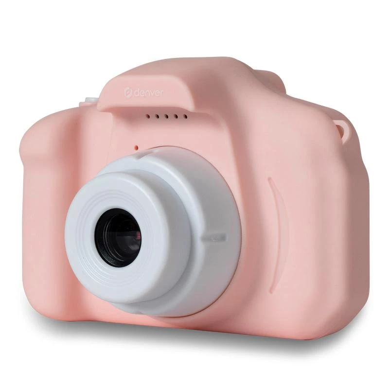 Máquina fotográfica digital para crianças DENVER KCA-1340RO — compacta 85 g, rosa