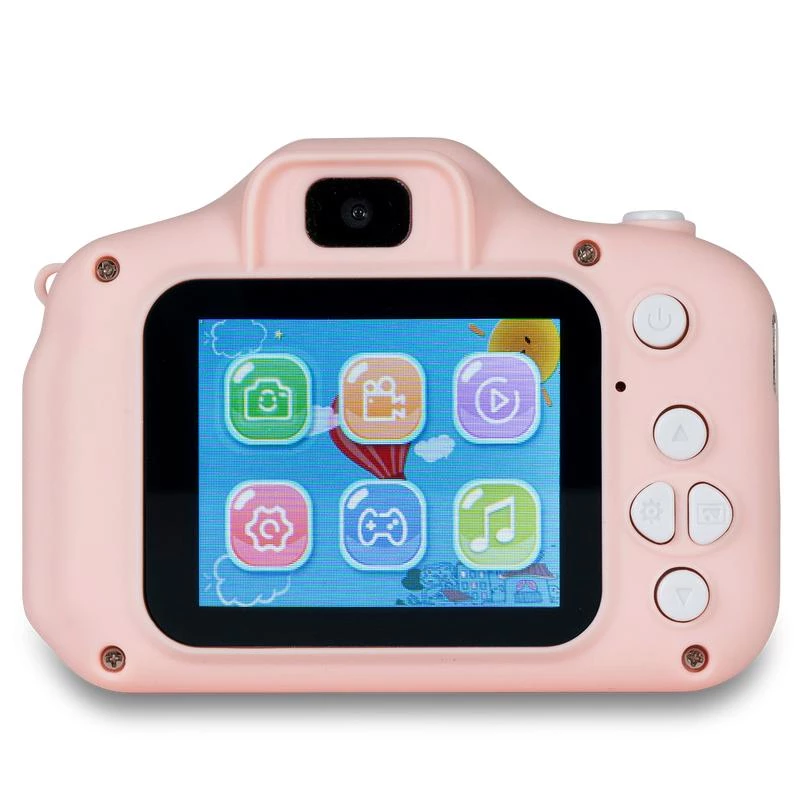 Máquina fotográfica digital para crianças DENVER KCA-1340RO — compacta 85 g, rosa