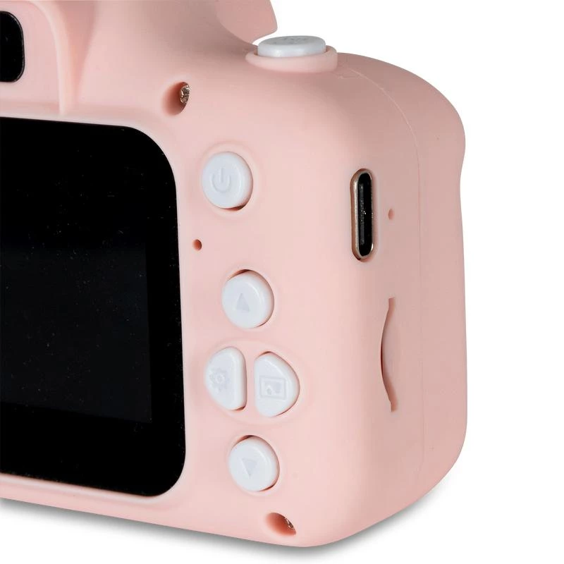 Máquina fotográfica digital para crianças DENVER KCA-1340RO — compacta 85 g, rosa