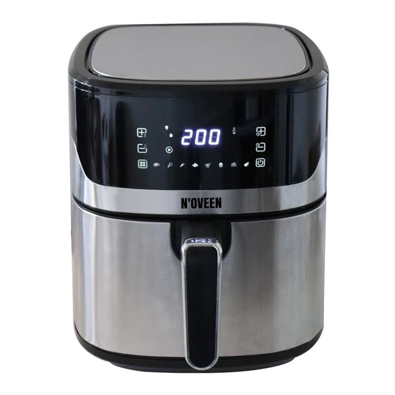 Fritadeira de ar quente NOVEEN AF550 — capacidade 6,5 l, 1600 W, até 200°C, 8 programas