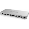 Switch de rede Zyxel XGS1210-12-ZZ0102F gerido Gigabit Ethernet (10/100/1000) cinzento