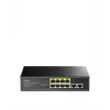 Switch de rede Cudy FS1010PG — 10/100 Mbps, 8 portas PoE, 2 Uplink, orçamento PoE 120W, caixa metálica