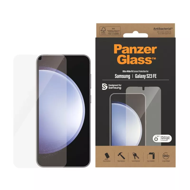 PanzerGlass ® Película protetora de ecrã Samsung Galaxy S23 FE | Ultra-Wide Fit