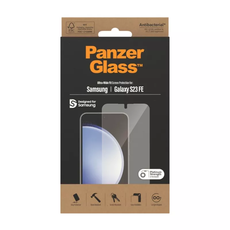 PanzerGlass ® Película protetora de ecrã Samsung Galaxy S23 FE | Ultra-Wide Fit