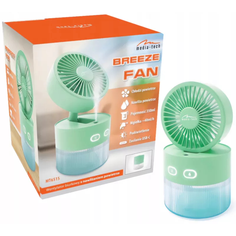 Ventilador de mesa MEDIA-TECH MT6515 12 polegadas, 3 velocidades
