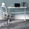 Secretária ajustável em altura manualmente Ergo Office, máx. 40 kg, altura máx. 117 cm, com tampo para trabalho de pé e sentado, ER-401 W