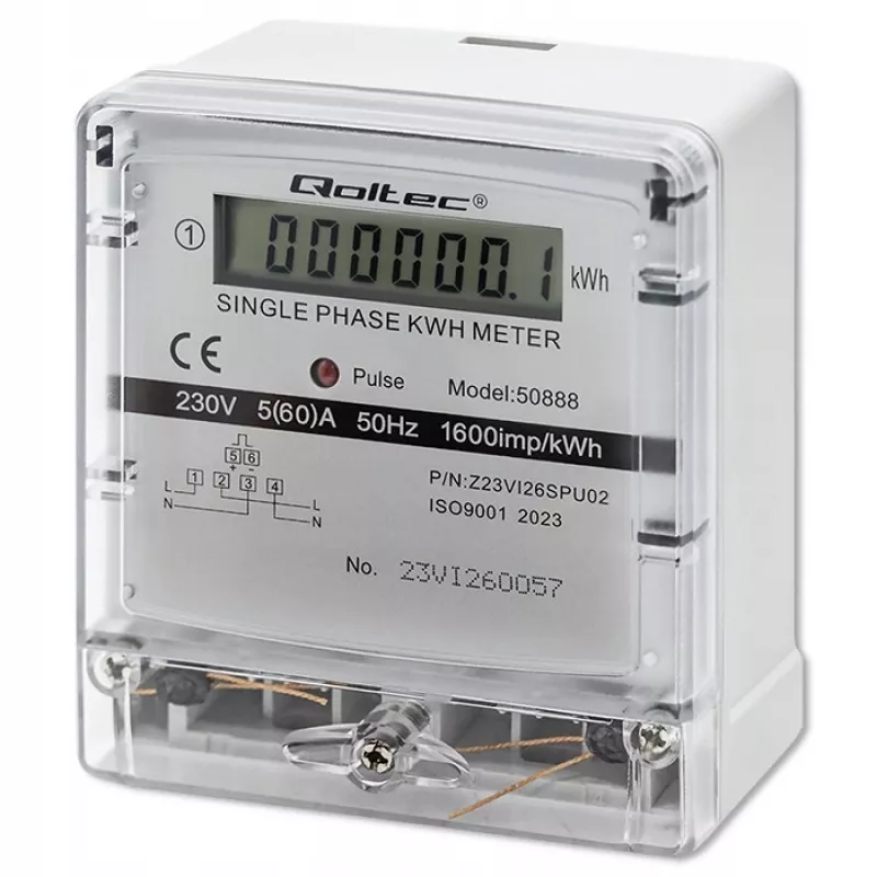 Contador de consumo de energia eletrónico monofásico 230V LDC