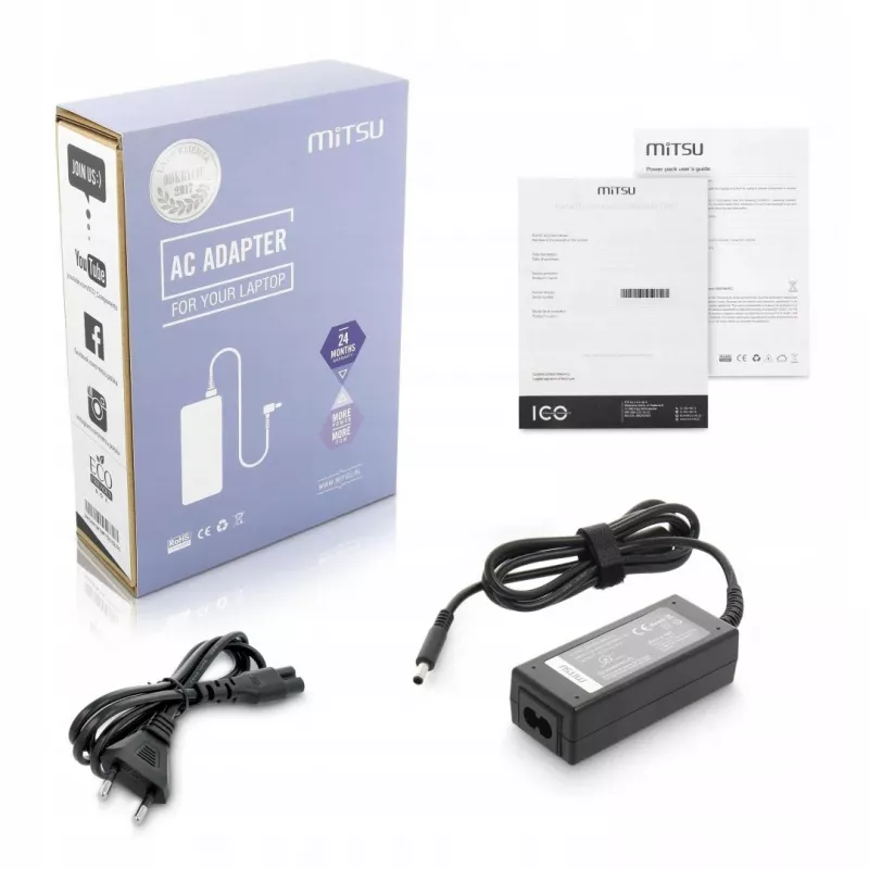 Fonte de alimentação MITSU ZM/DEL19523 19,5 V 2,31 A para dispositivos portáteis (MPN 5ZM016)