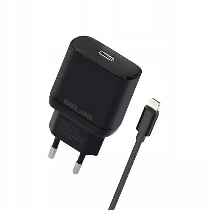 Carregador 30W USB-C para Lightning Beline Beli02174 com cabo preto