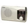 Rádio portátil Eltra EWA prateado — recetor AM/FM, alimentado por pilhas