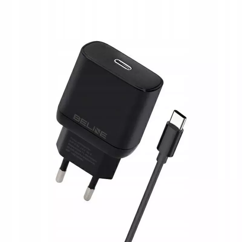 Carregador Beline Beli02176 30W USB-C com cabo USB-C, preto