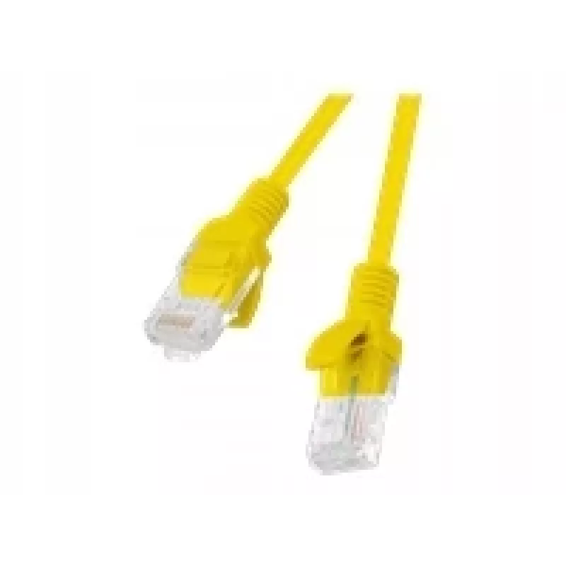 Lanberg PCU5-20CC-0025-Y Cabo patch Cat.5e UTP, 0,25 m, Amarelo, pack de 10