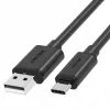 Cabo USB-A para USB-C Unitek C14068BK, 2 m, USB 2.0, preto, ficha-ficha