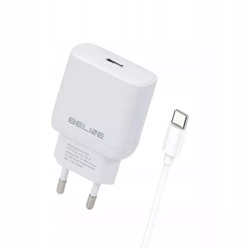 Carregador 30W USB-C Beline Beli02177 branco com cabo USB-C