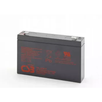 Bateria de chumbo-ácido recarregável csb HRL634WF2 6V 9Ah para backup e UPS