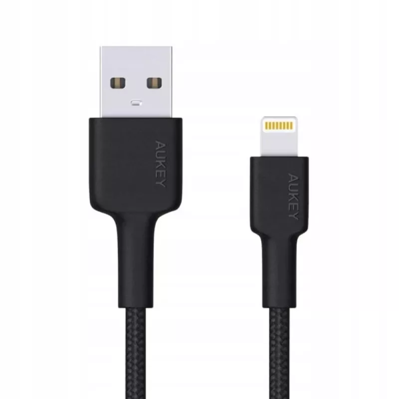 AUKEY CB-AL05 cabo de nylon Lightning para USB-A MFi, 2 m, preto