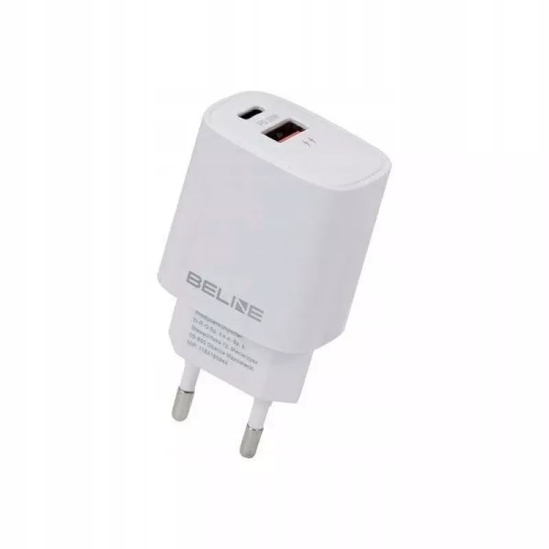 Carregador Beline Beli02160 20W USB-C para USB-A fonte de alimentação