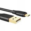 CB-MD1 preto cabo rápido Quick Charge Micro USB-USB | 1m | 5A | 480 Mbps