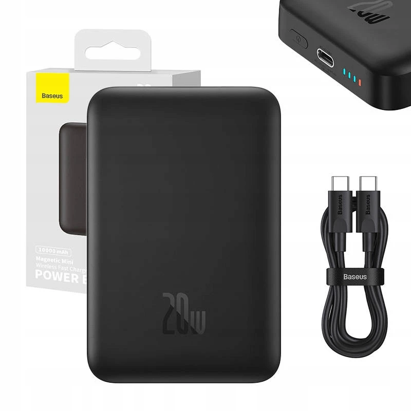Powerbank magnética Baseus carregamento sem fios MagSafe 10000mAh 20W