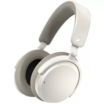 Auscultadores Sennheiser ACCENTUM Wireless — Bluetooth 5.2 Classe 1, 50 h de autonomia, 0,8 Ah, branco, circum-aural, microfone integrado