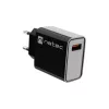 Natec Ribera NUC-2058 carregador de parede, 18 W, 1x USB-A, até 3 A, Quick Charge 3.0, Samsung AFC, Huawei FCP/SCP, preto