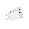 Carregador rápido de rede NATEC RIBERA 12V 20W USB-C PD 3.0 + USB-A Samsung AFC branco