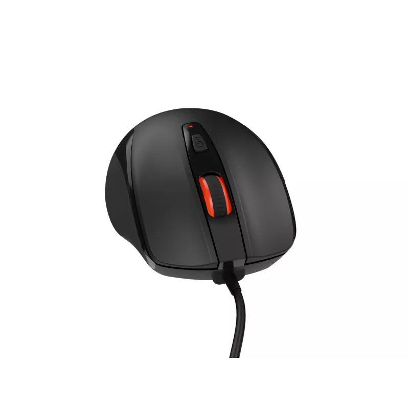Rato ótico com fios NATEC NMY-2047 USB Type-A, 4000 DPI, 6 botões, para destros, retroiluminação