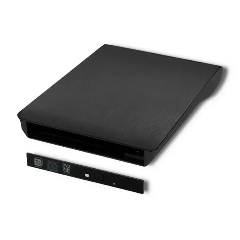 Caixa externa para unidade ótica CD/DVD SATA, USB 3.0, 9,5 mm
