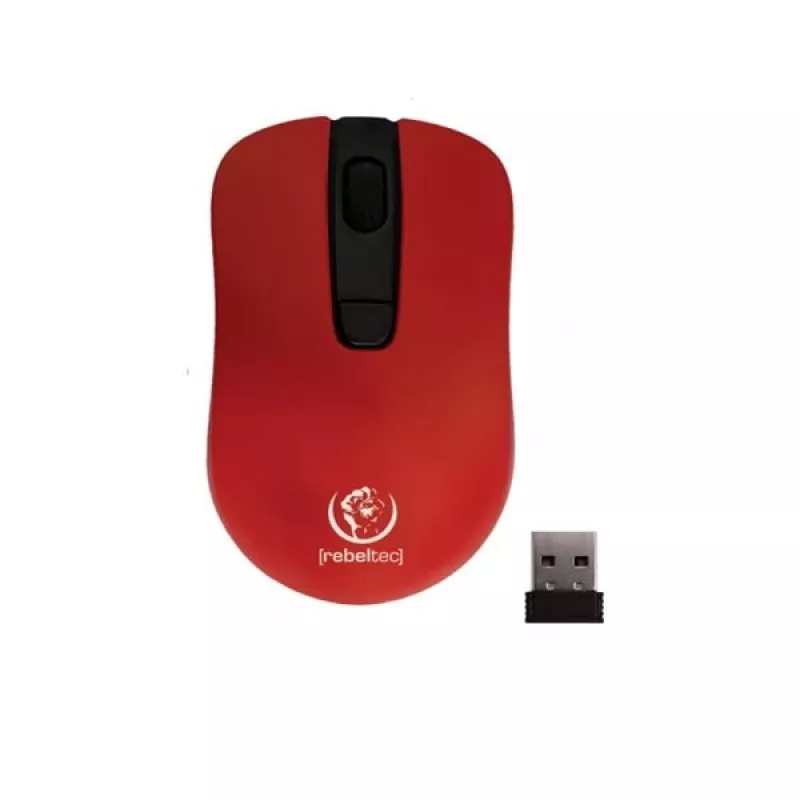Rato ótico sem fios Rebeltec STAR vermelho