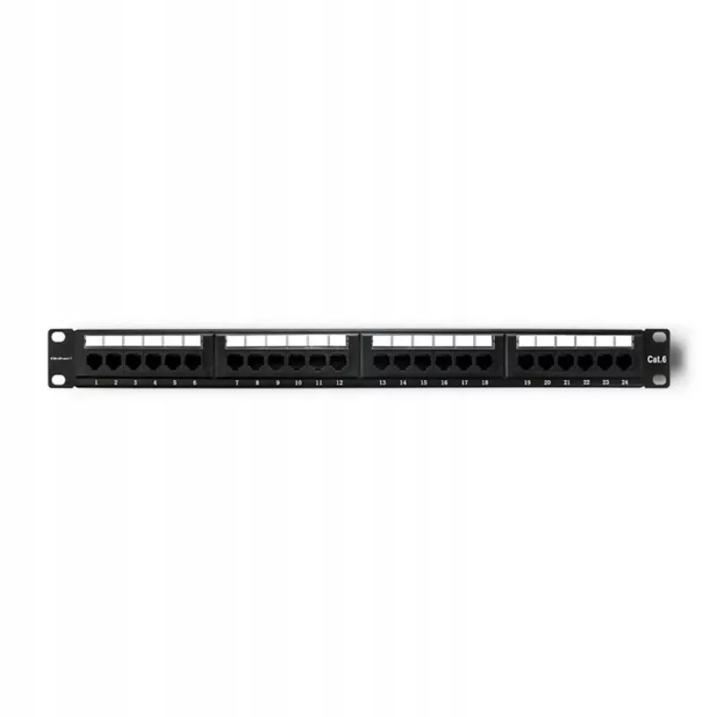 Patch panel RACK 24 portas, Cat.6 UTP