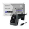 Leitor de códigos de barras manual QOLTEC 50863 — leitor 1D/2D, USB com fios, sensor LED, preto, 5V, cabo de 1,8 m