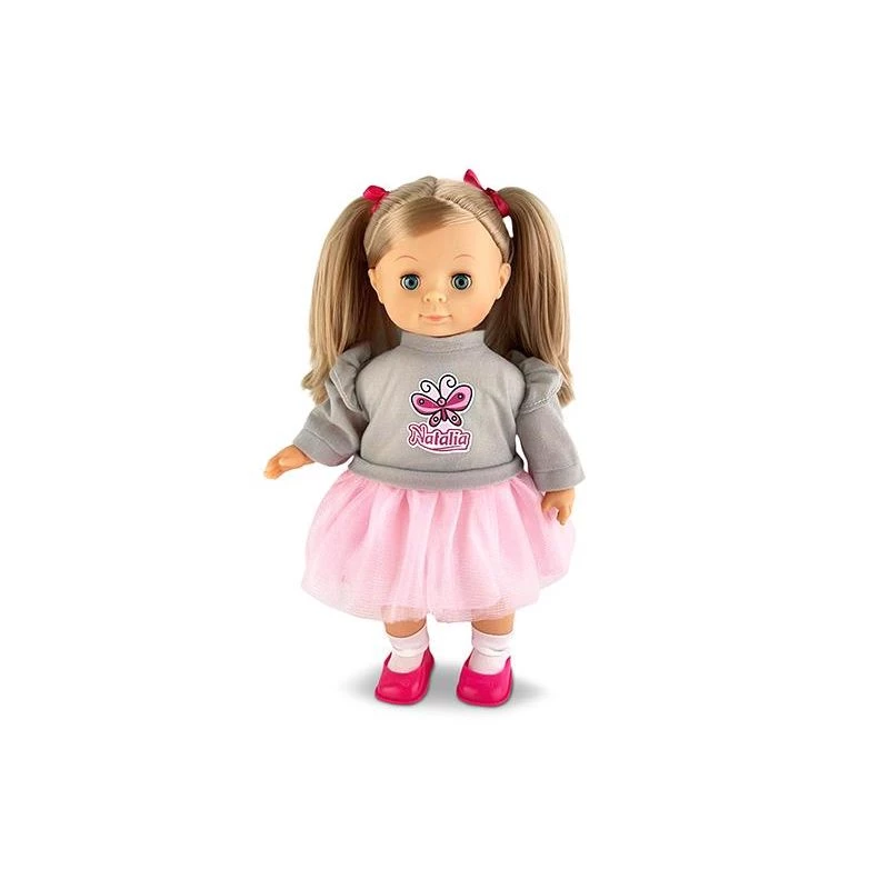 Boneca Natalia falante em polaco com tranças 39cm Artyk