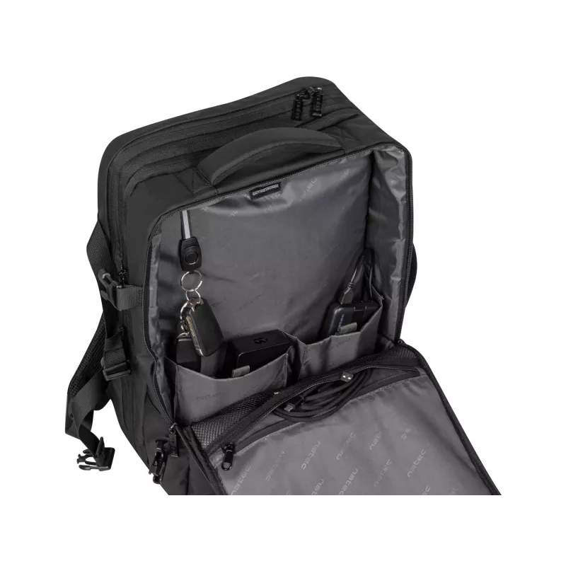 Natec Camel Pro mochila para portátil 17,3 polegadas, preta (NTO-2116)