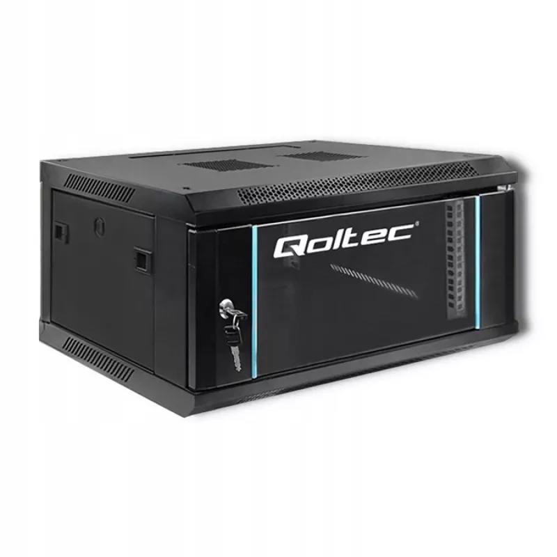 Armário rack 19 polegadas QOLTEC 54461, 4U, 600x280x450 mm