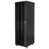 Lanberg FF01-6842-12BL armário rack de chão de 19 polegadas 42U, 600x800 mm, porta de vidro, LCD, IP20, para montagem, preto