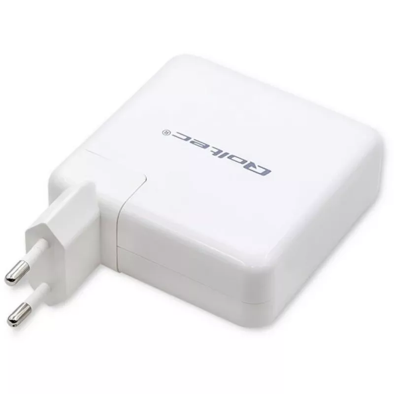 Carregador GaN Qoltec FAST 108W | 5-20V | 3-4.7A | USB C | branco