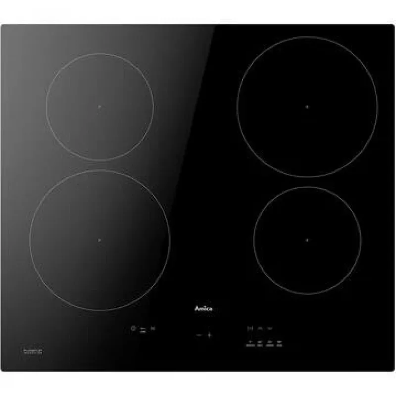 Placa de indução AMICA PIH6540PHTULN, 4 zonas de cozinhar, controlo tátil