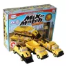 Conjunto de veículos Popular Playthings Mix or Match Vehicles Construction preto amarelo