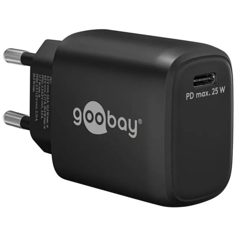 Goobay 65367 carregador interior AC para portátil smartphone tablet preto