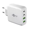 Goobay 64818 carregador para dispositivos móveis auscultadores - portátil - smartphone branco AC carregamento rápido interior (64818)