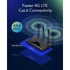 Cudy Novo router WiFi 4G LTE Cat 6, chipset Qualcomm, router modem LTE, router celular 4G Dual-SIM, WiFi dual band AC1200, 4 portas Gigabit, OpenVPN, W