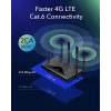 Cudy Novo router WiFi 4G LTE Cat 6, chipset Qualcomm, router modem LTE, router celular 4G Dual-SIM, WiFi dual band AC1200, 4 portas Gigabit, OpenVPN, W