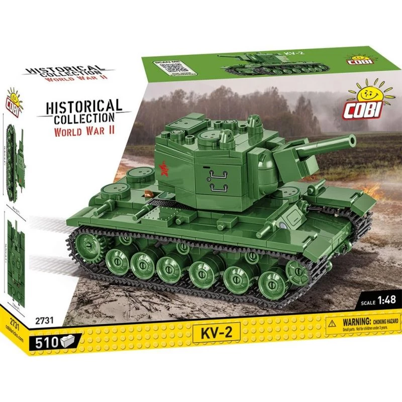 Conjunto de construção Cobi KV-2 Segunda Guerra Mundial 510 peças